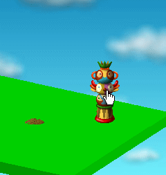 トーテムポールをクリック