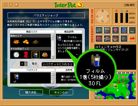 写真撮影にはショップで売っているフィルムが必要